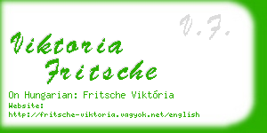 viktoria fritsche business card